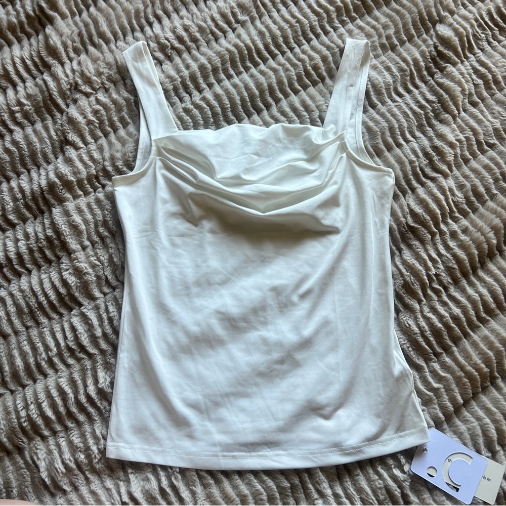 NWT • Commense • white tank top